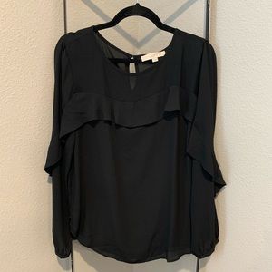 LOFT Black Blouse